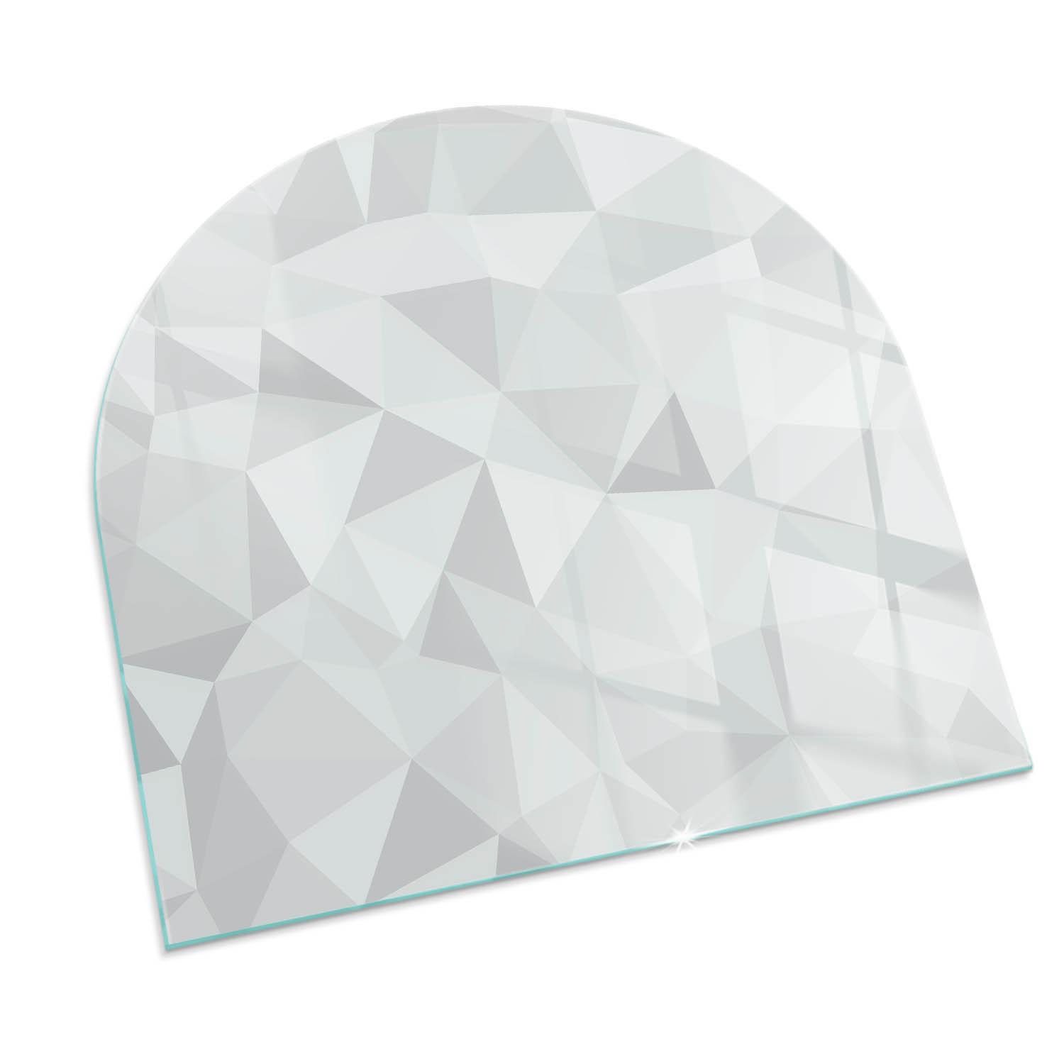 GLASPLATTE für Kamin 100x100 cm - Grau, Glas (100/100/0.4cm) - TULUP