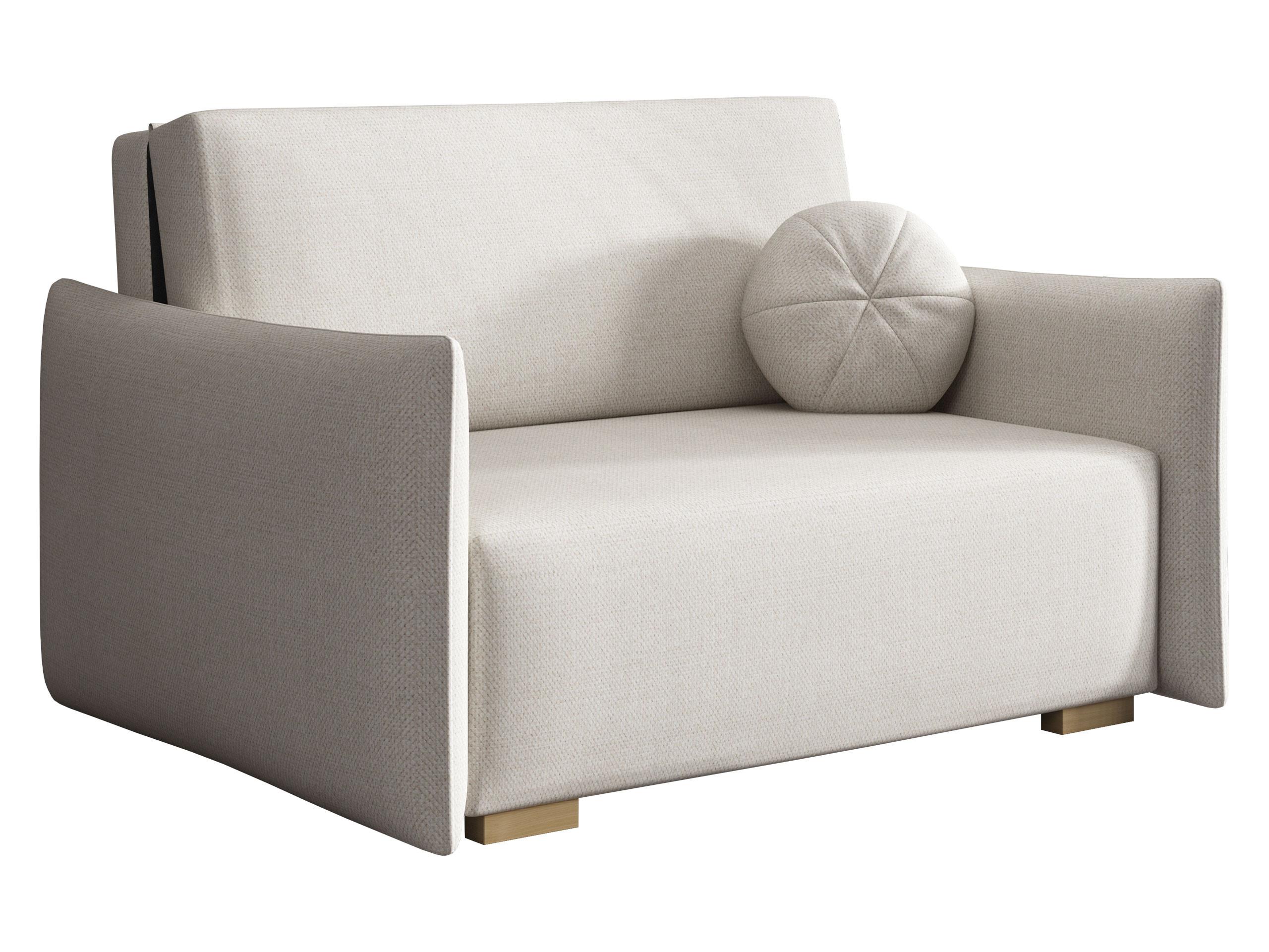 SCHLAFSOFA Viva Glov II - Creme/Naturfarben, Holz/Textil (134/85/98cm) - MIRJAN24