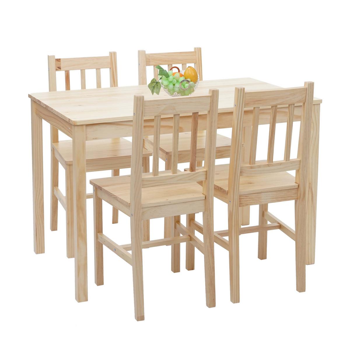 ESSZIMMER-SET Braun - Braun, Holz (108/86/64cm) - MCW