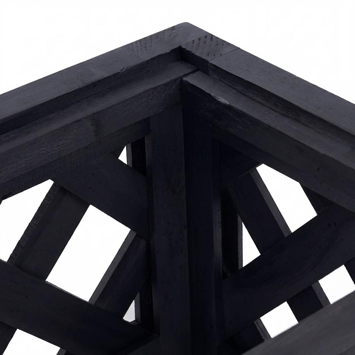 PFLANZKASTEN Schwarz - Schwarz, Holz (64/35/24cm) - MCW