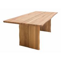 BAUMKANTENTISCH Massiv Danya 200 x 100 x 75 Esstisch Holz massiv Wildeiche geölt - Naturfarben, Holz (200/100/75cm) - 58aufmkessel