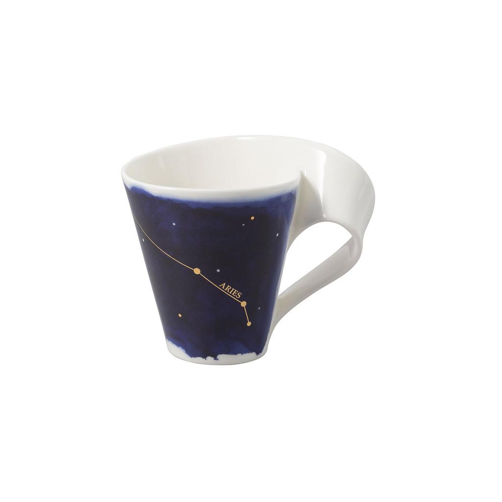 TASSE WIDDER NewWave Stars weiß-blau 300 ml - Blau/Weiß, Keramik (0.3L) - Villeroy & Boch