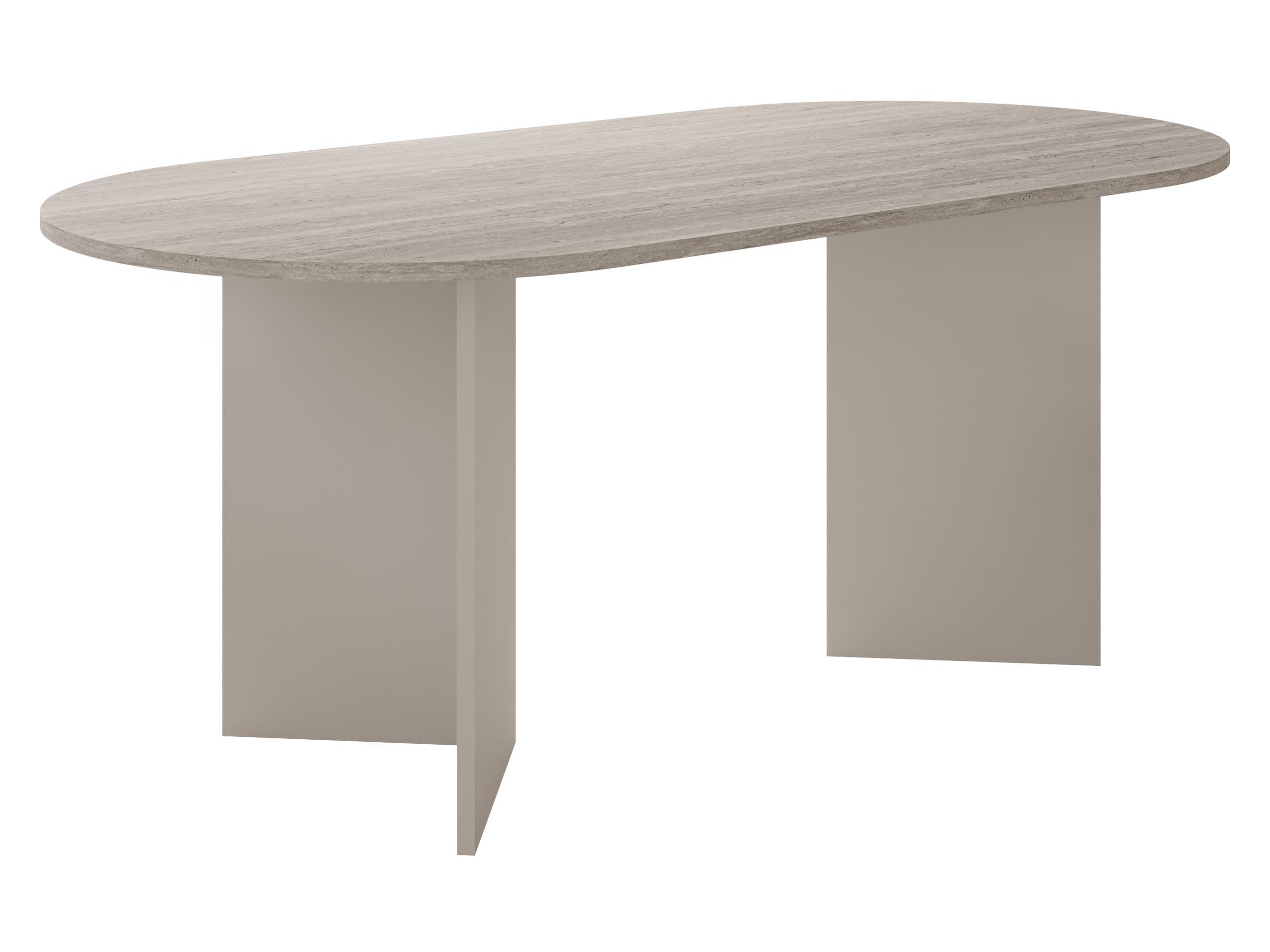 ESSTISCH Gelizo 22 mm - Sandfarben/Beige, Holzwerkstoff (90/185/75cm) - MIRJAN24
