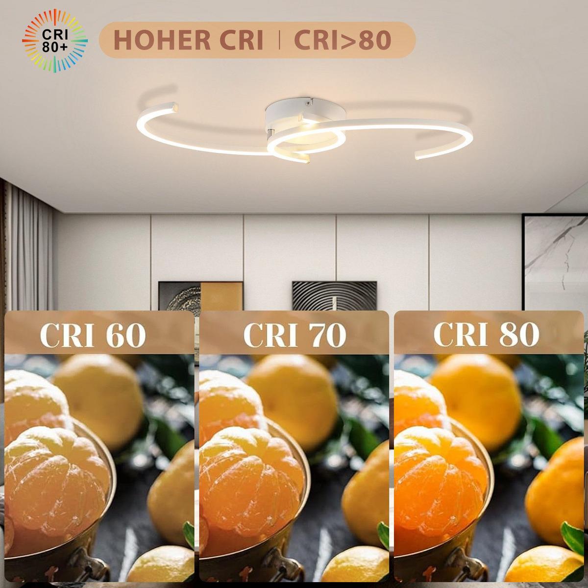 LED-DECKENLEUCHTE Kroeger 23/61.6/7cm - Weiß, Metall (61.6/23/7cm) - Nettlife