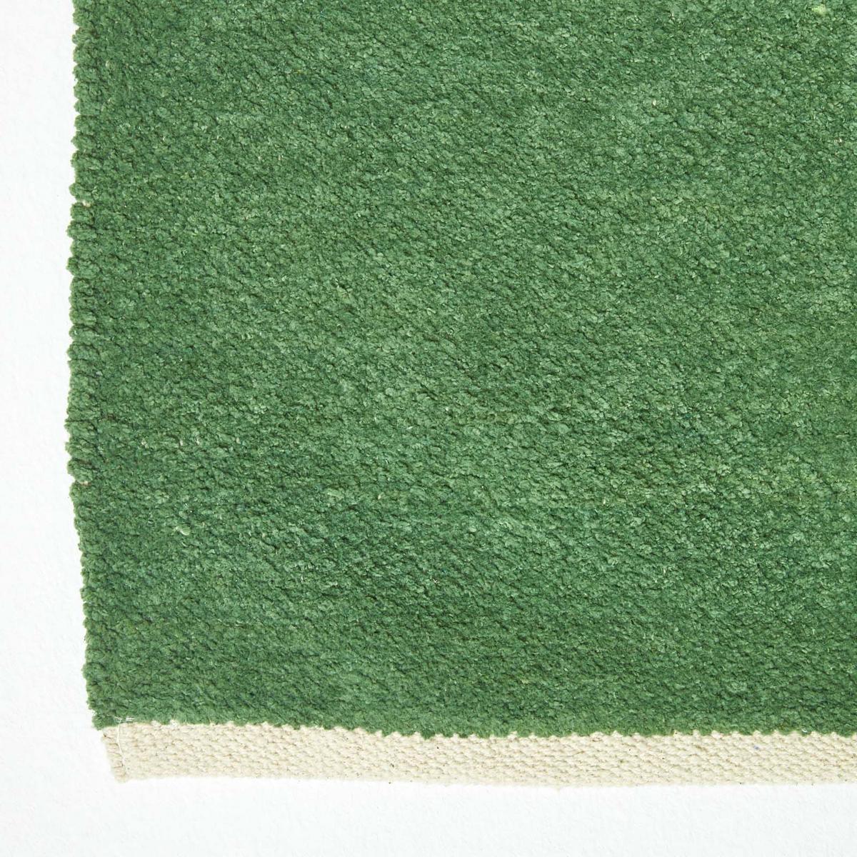 HANDWEBTEPPICH Chenille 110/170 cm - Dunkelgrün, Textil (110/170cm) - Homescapes