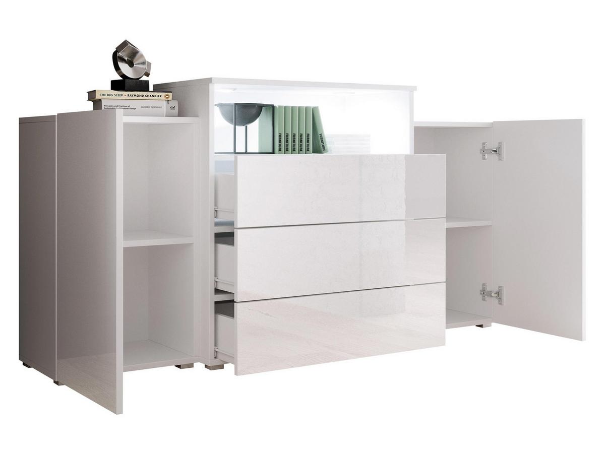 SIDEBOARD Urban III - Alufarben/Braun, Holzwerkstoff/Kunststoff (150/81/39cm) - MIRJAN24