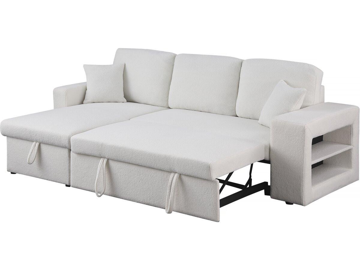 ECKSOFA axel weiss - Weiß, Textil (146/233cm) - Habitat Garten