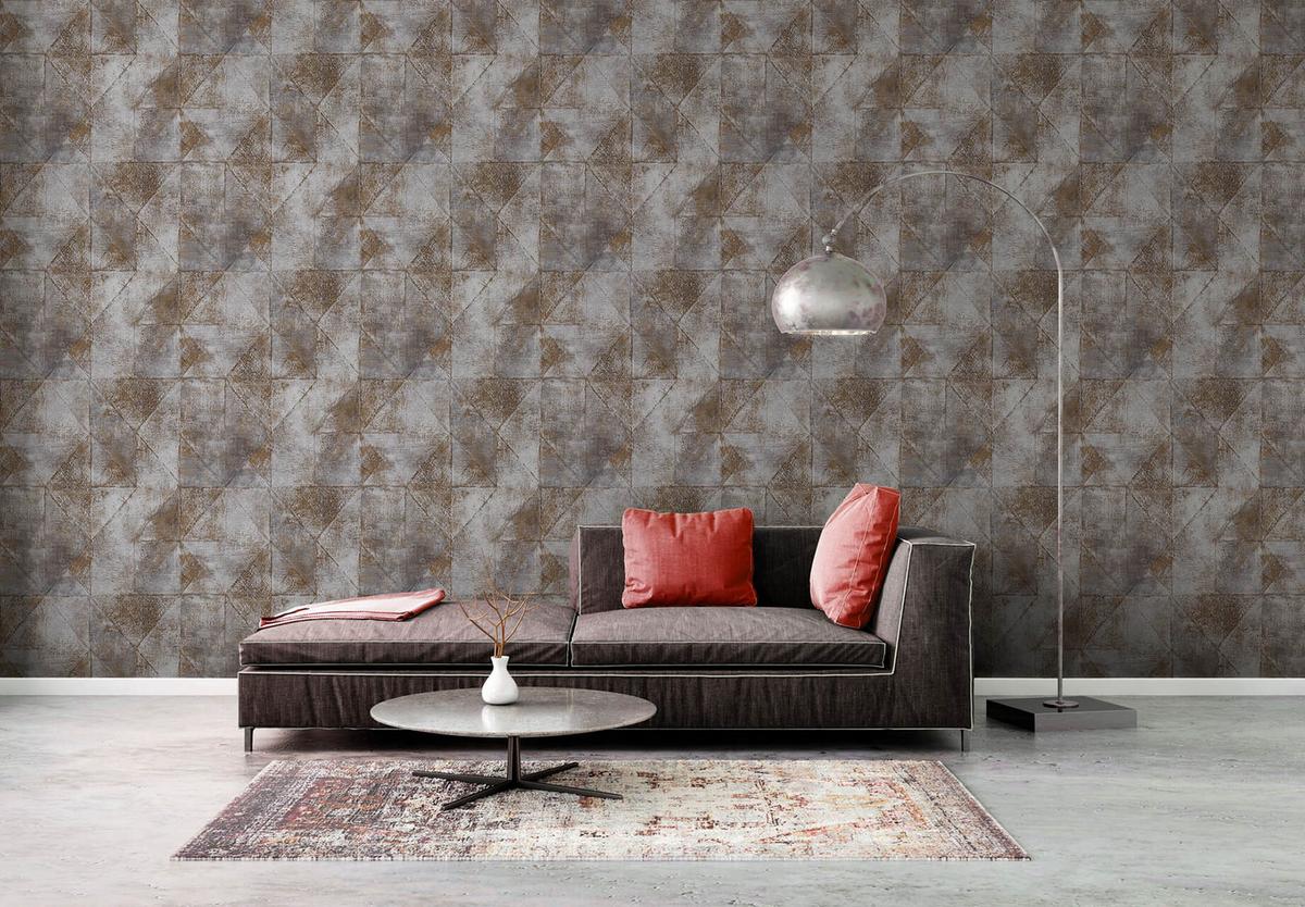 VLIESTAPETE Gold 53/1005 cm - Grau, Kunststoff/Textil (53/1cm) - KUNSTLOFT