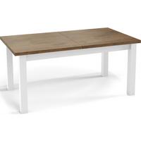 ESSTISCH Molly rechteckig ausziehbar, Lefkas Eiche 160-240/90/75 cm - Alteiche/Weiß, Holz/Holzwerkstoff (90/240/75cm) - WFL GROUP
