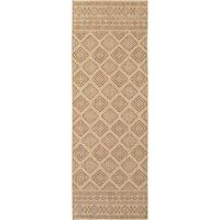LÄUFER Outdoor, Fußbodenheizung-geeignet, mit Rautenmuster, VIGOLENO in Beige-Braun, 80 x 150 cm - Beige, Textil (80/150cm) - KADIMA DESIGN