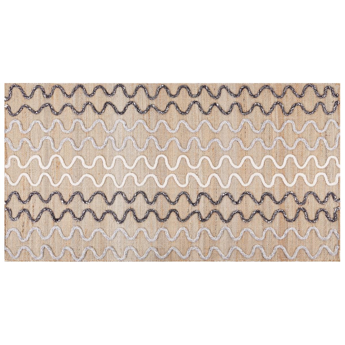 KURZFLOR-TEPPICH Sogut 150/80 cm - Beige, Naturmaterialien (80/150cm) - Beliani
