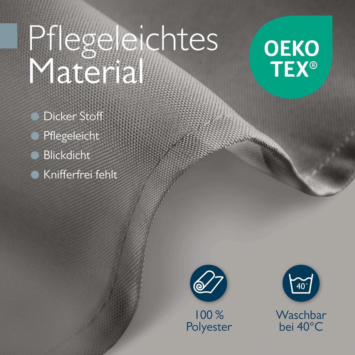 STEHTISCHHUSSE Premium Ø 60cm Anthrazit (5tlg) - Anthrazit, Textil (60/145cm) - Beautissu 