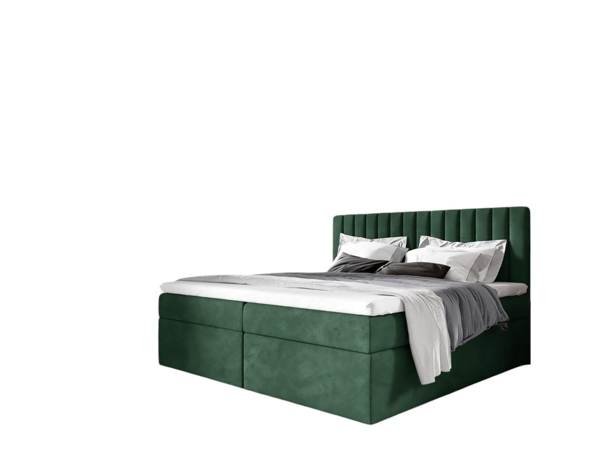 BOXBETT Linnea - Grün, Holzwerkstoff/Textil (120/200cm) - Fun Möbel