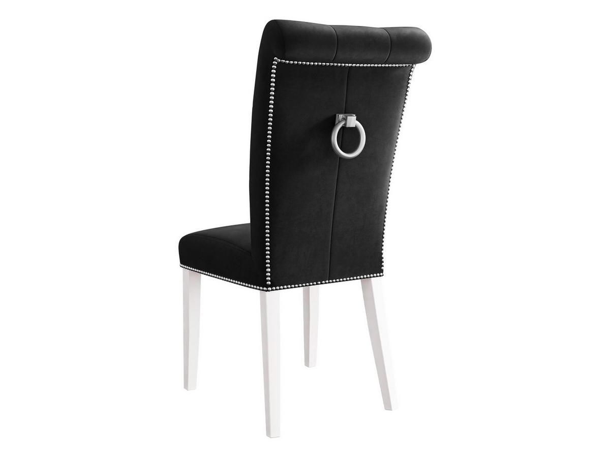 POLSTERSTUHL Christina, Holzfarbe: Weiß - Schwarz/Weiß, Holz/Textil (47/103/68cm) - MIRJAN24