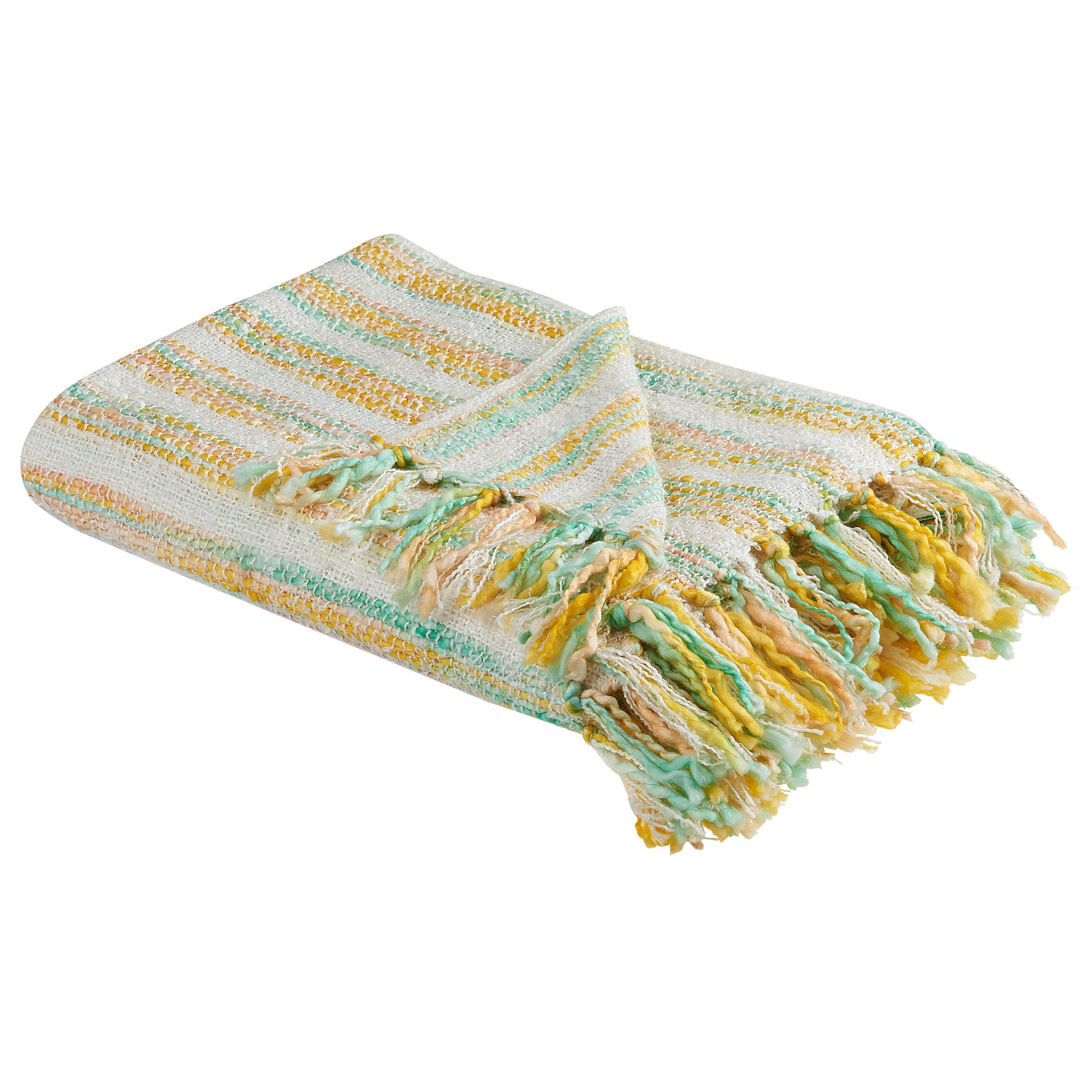DECKE Mintgrün Nuwar 130/170 cm - Multicolor/Mintgrün, Textil (130/170cm) - Beliani