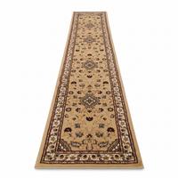 TEPPICH GLAZERT, klassisch-floral, Braun, 66 x 300 cm - Braun, Textil (300/66cm) - KADIMA DESIGN