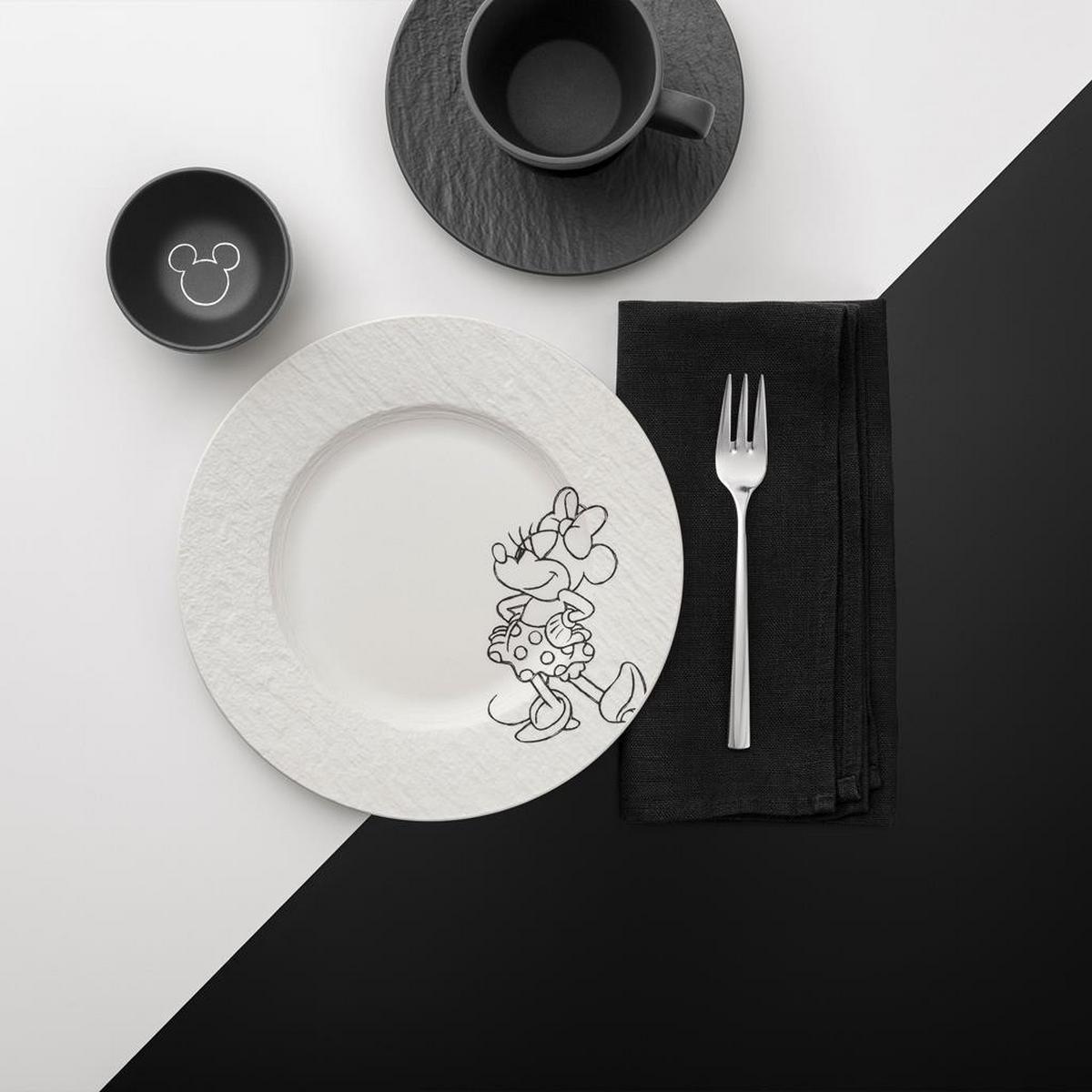 DIPSCHALEN Manufacture Rock - Mickey Mouse schwarz ø 7,7 cm 6er Set - Schwarz, Keramik (7.7cm) - Villeroy & Boch