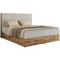 BOXBETT WOOD CLASSIC 160/200 - Beige Cord - H4 - Beige, Textil (160/200cm) - MKS