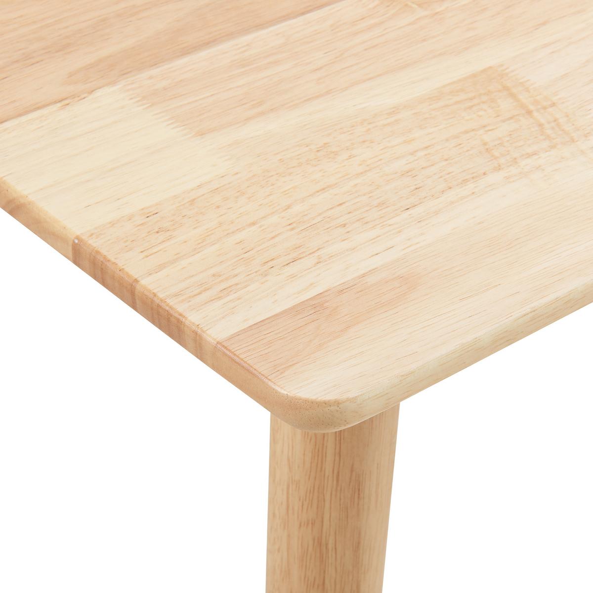ESSTISCH Klijori - Naturfarben, Holz (75/75/73.5cm) - [en.casa]
