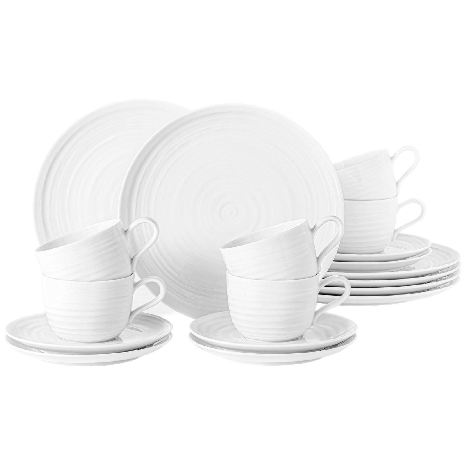 KAFFEESERVICE Terra Weiß 18-tlg. - Weiß, Keramik (2/2/2cm) - Seltmann Weiden