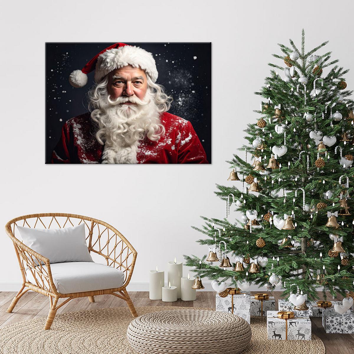 LEINWANDBILD Weihnachten 30x20cm - Rot, Textil (30/20cm) - Feeby