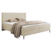 BOXBETT Portes - H3 - Creme/Schwarz, Holzwerkstoff/Textil (160/200cm) - MIRJAN24