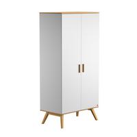 SCHRANKNAUTIS weiß - Weiß, Holzwerkstoff (100/207.5/58cm) - Petits-meubles