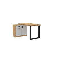 SCHREIBTISCH MALTESA 138x67x78,1 cm Bürotisch Computertisch, Eiche Artisan - Eiche Artisan, Holzwerkstoff (67/138/78.1cm) - MASSENO
