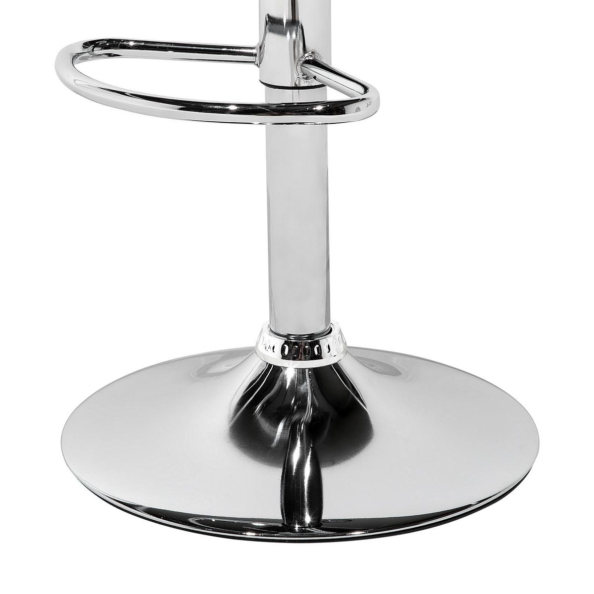 BARHOCKER 2er-Set Kunststoff Transparent Malta - Transparent, Kunststoff/Metall (38/102/38cm) - Beliani