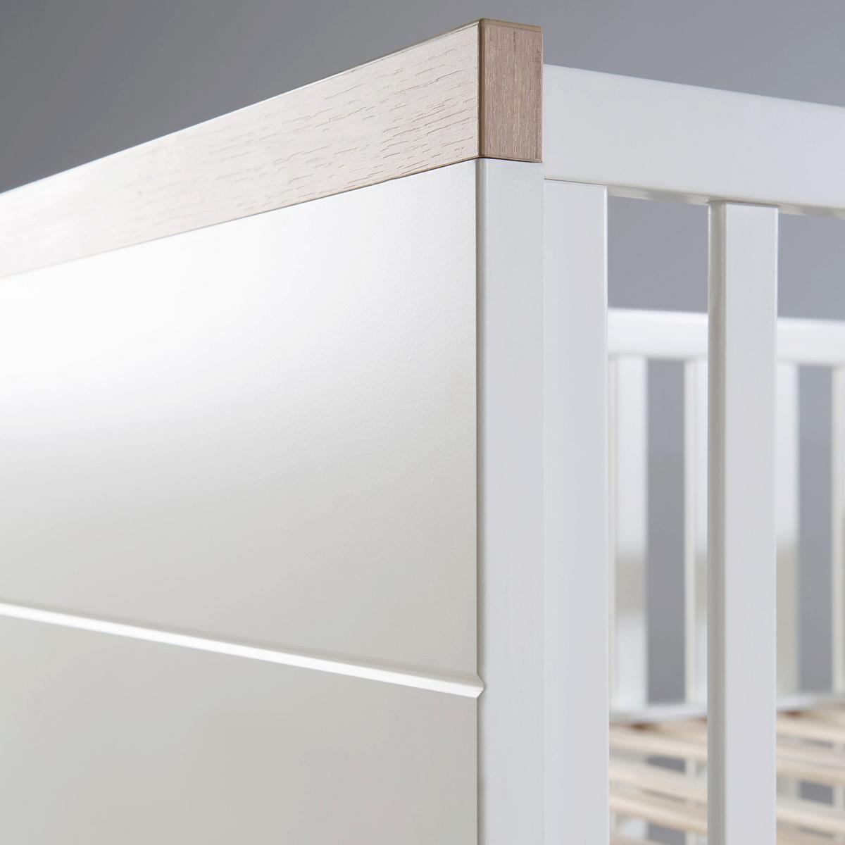 BABYBETT Nele 70 x 140 cm - Weiß, Holzwerkstoff (70/140cm) - Roba