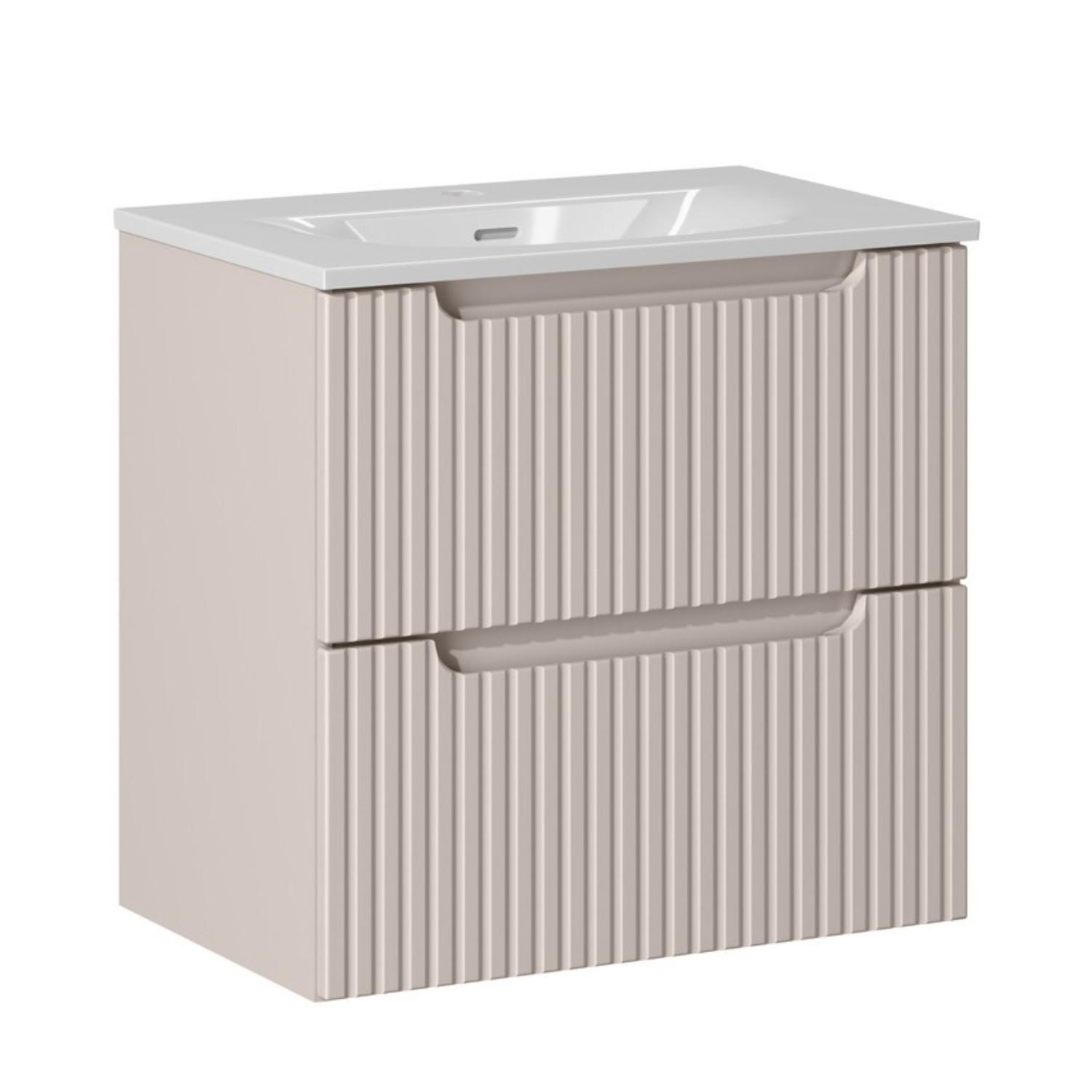 BADMÖBEL-SET Nova 2 Teile Cashmere - 60 x 40 x 58 cm - Kaschmir, Holz (60/58/40cm) - Badplaats