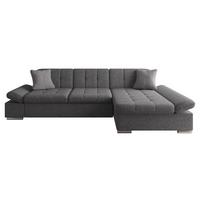 ECKSOFA Malwi, Seite: Rechts - Chromfarben, Holz/Textil (278/161cm) - MIRJAN24