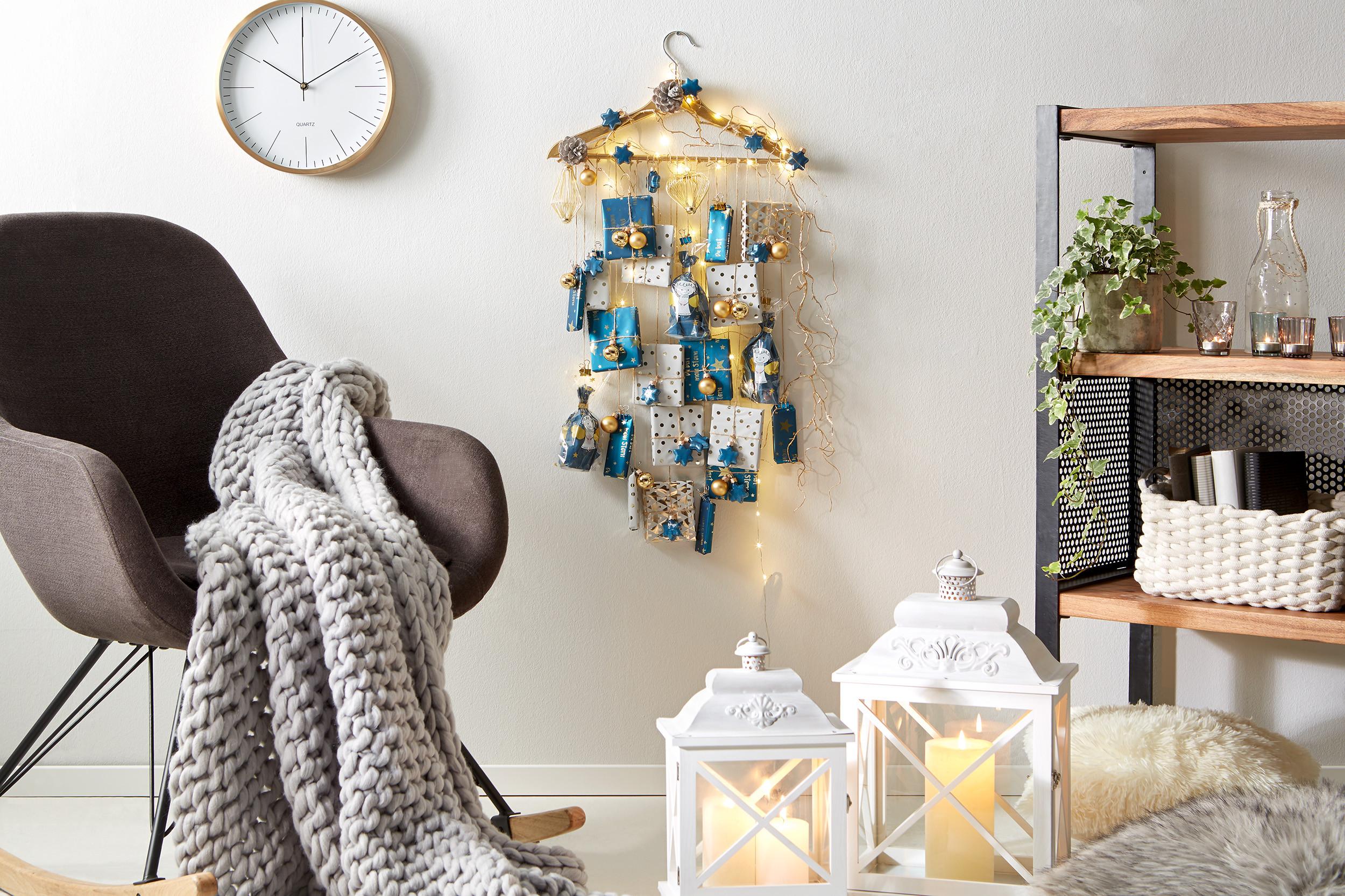 Adventi naptár vállfából