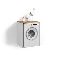 WASCHMASCHINENSCHRANK Paolina Weiß/Artisan 68 x 88.2 cm - Weiß/Eiche Artisan, Holzwerkstoff (68/88.2/60cm) - Livinity®