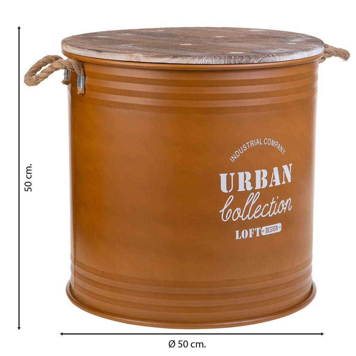 KORB aus Metall, braun, 50cm - Braun, Metall (50/50/50cm) - Wanderlust
