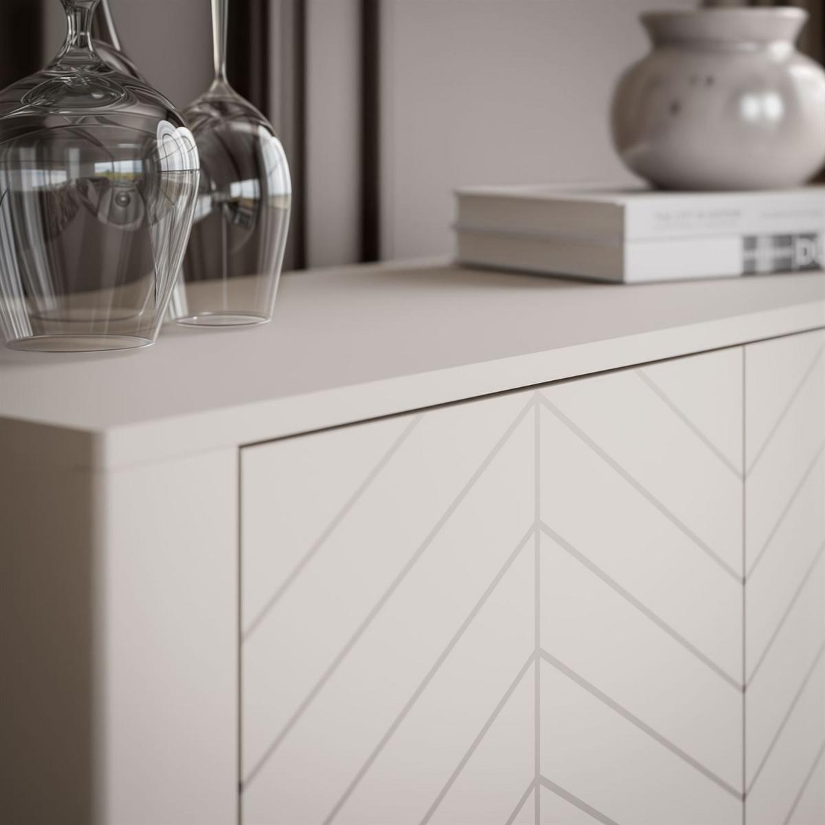 HIGHBOARD LUMI 103 cm, Kaschmir - Kaschmir, Holzwerkstoff (103/95/41cm) - Lookway