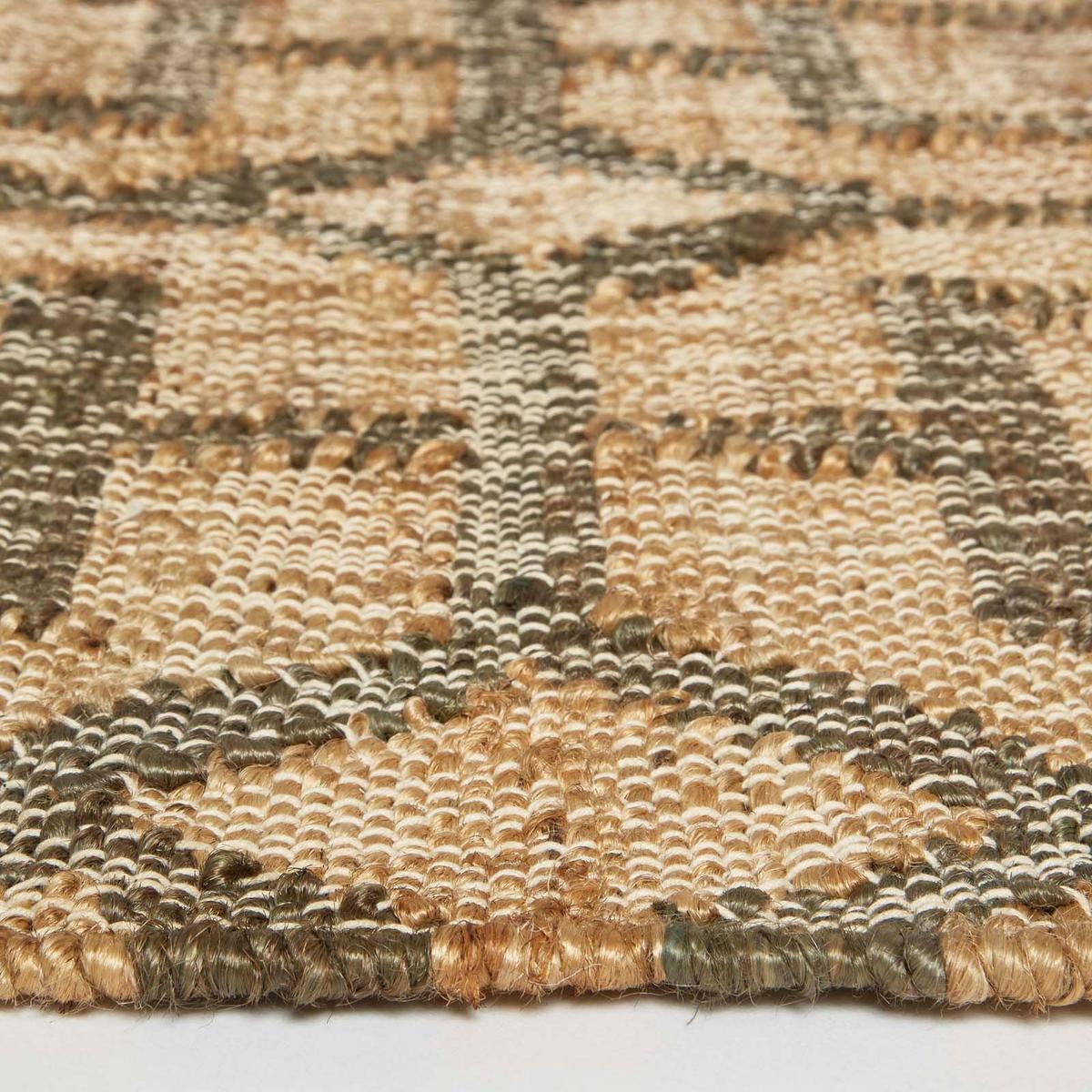 JUTETEPPICH Tiran geometrisch gemustert 160/230 cm - Grau, Naturmaterialien (160/230cm) - Homescapes