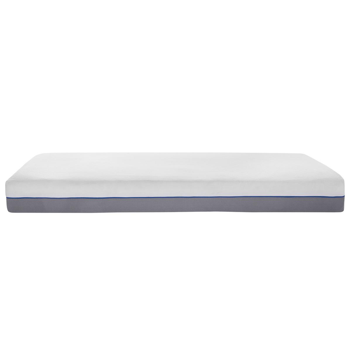 MATRATZE Memory Foam mittelfest 80/200/20 cm Glee - Weiß, Textil (80/200cm) - Beliani