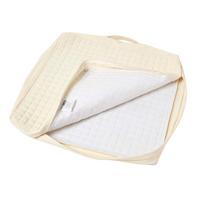 SITZKISSEN-BEZUG creme 50/50/10 – Kissenhülle wattiert, Baumwolle - Creme, Textil (50/50/10cm) - Homescapes