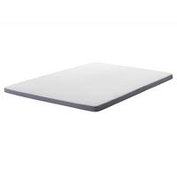 MATRATZENTOPPER 160/200 cm Comfy - Weiß/Grau, Textil (160/200cm) - Beliani