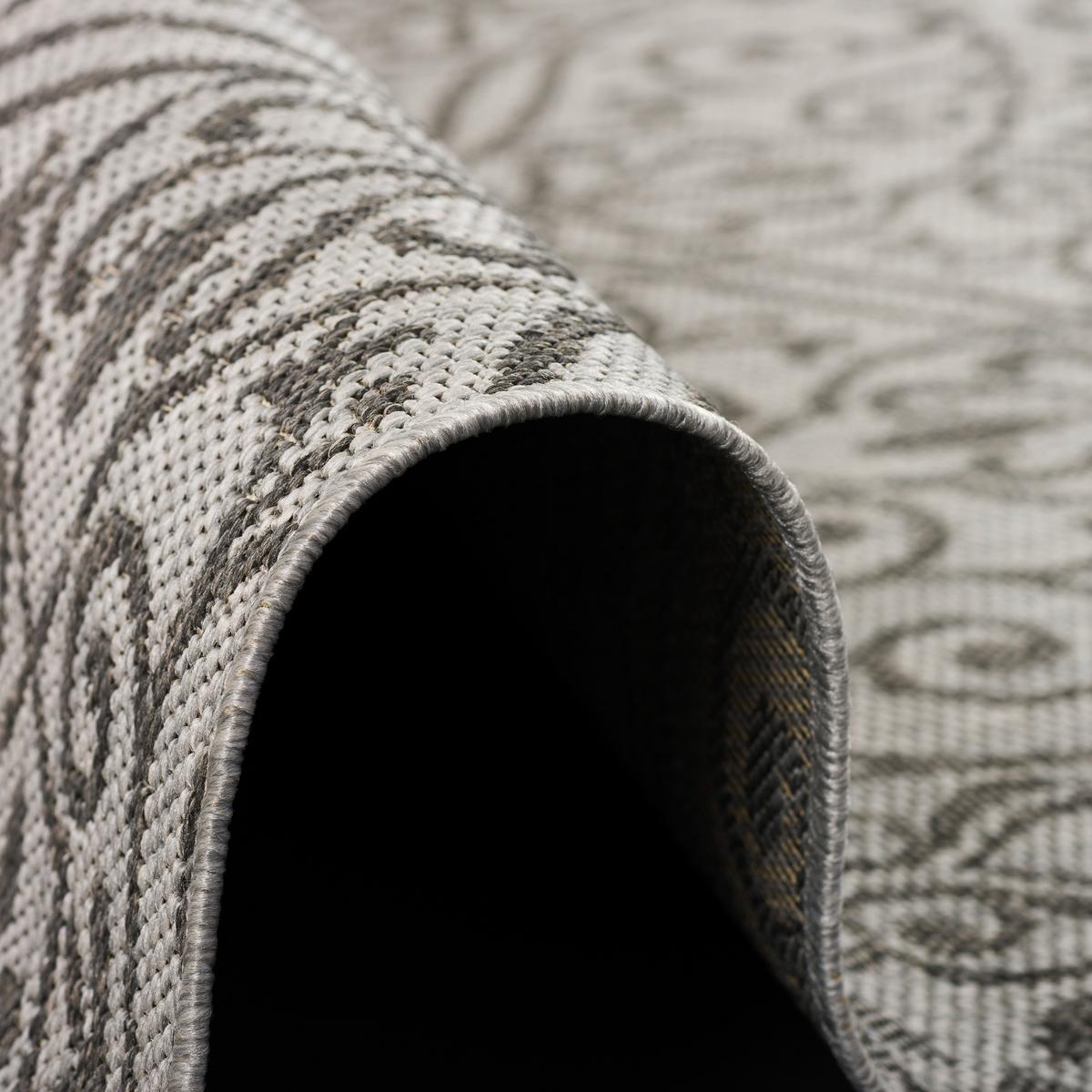 MODERN FLACHGEWEBE RUGGY BAROCK VINTAGE - Grau, Textil (140/200cm) - Pergamon