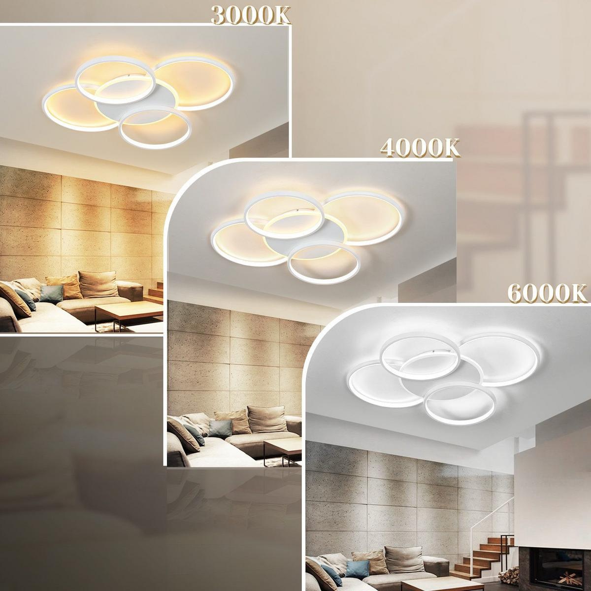 LED-DECKENLEUCHTE Marden 67/55.5/6 cm - Weiß, Metall (55.5/67/6cm) - Nettlife