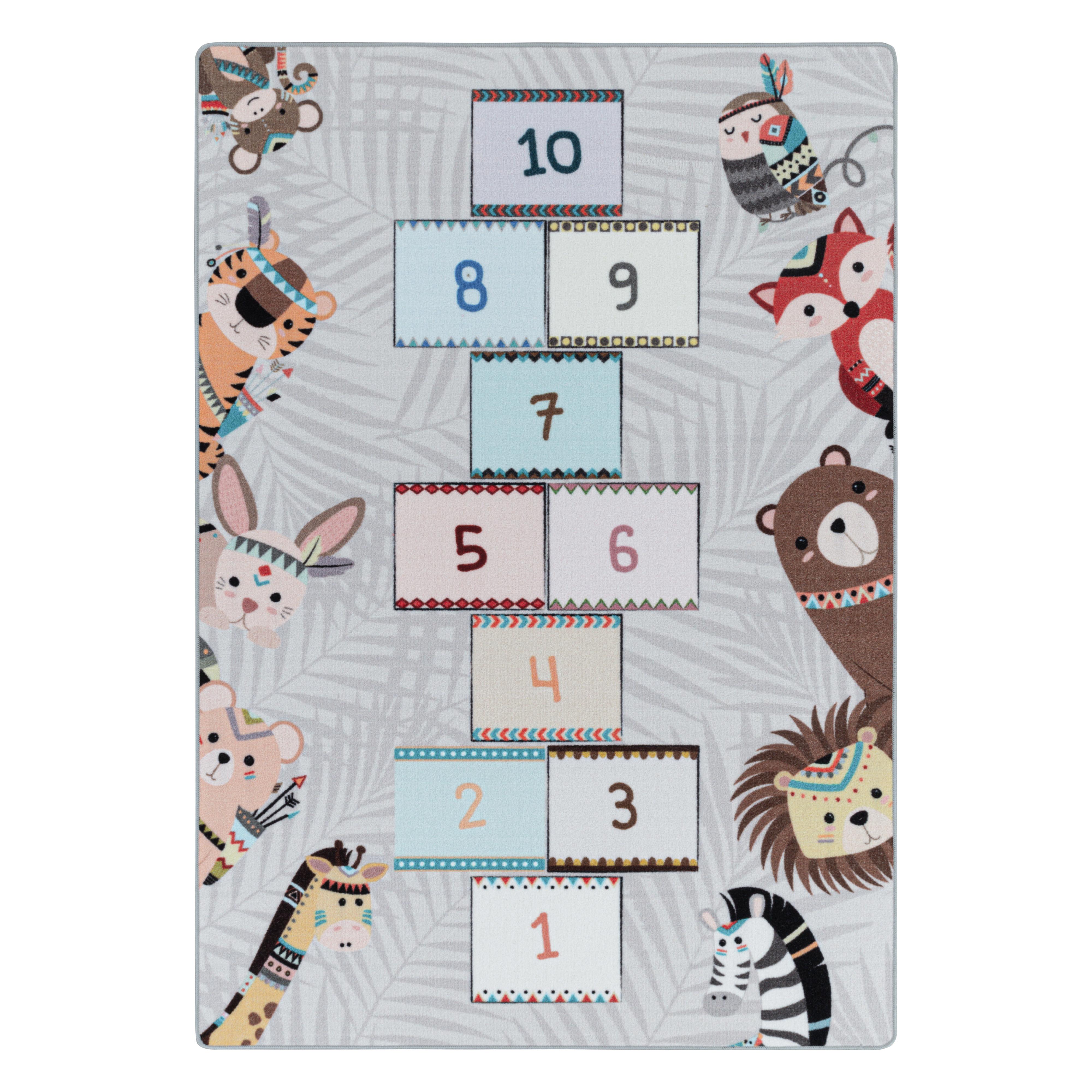 SPIELTEPPICH TRAUN in Grau, als Hüpfspiel, 120 x 170 cm - Grau, Textil (170/120cm) - KADIMA DESIGN