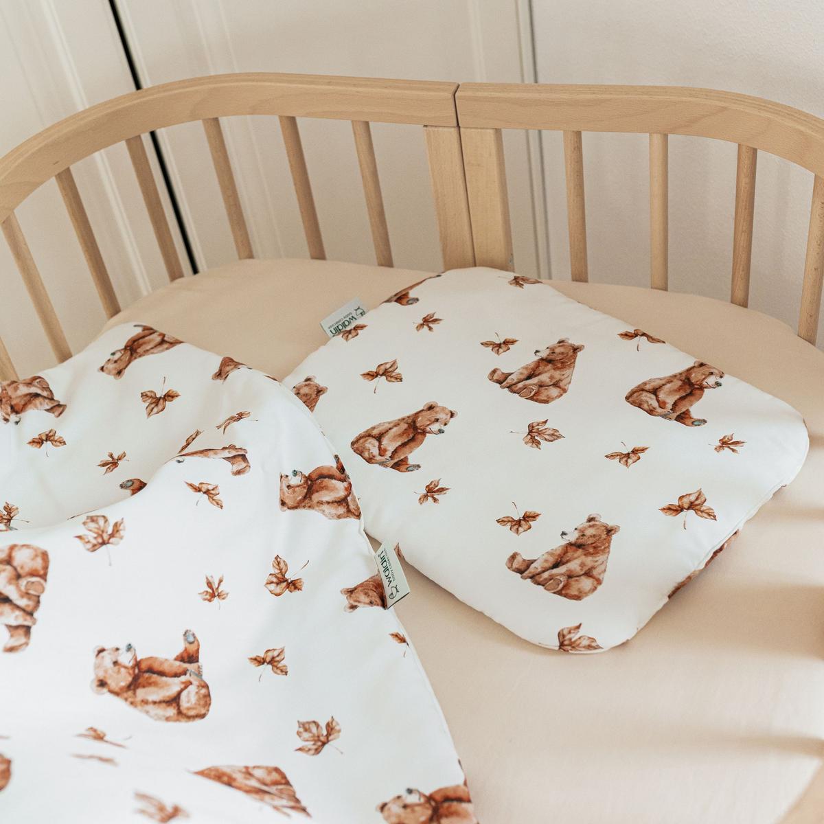 BABY Bambus-Bettwäsche Bärchen - Weiß, Textil (75/75cm) - waldin