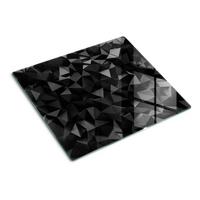 GLASPLATTE 60x52 cm 3D - Schwarz, Glas (60/0.4/52cm) - TULUP
