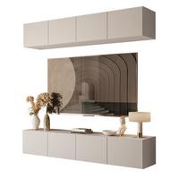 HÄNGENDE WOHNWAND COLGANTE KASCHMIR mit LED Beleuchtung - Kaschmir, Holzwerkstoff (200/36/40cm) - Lookway