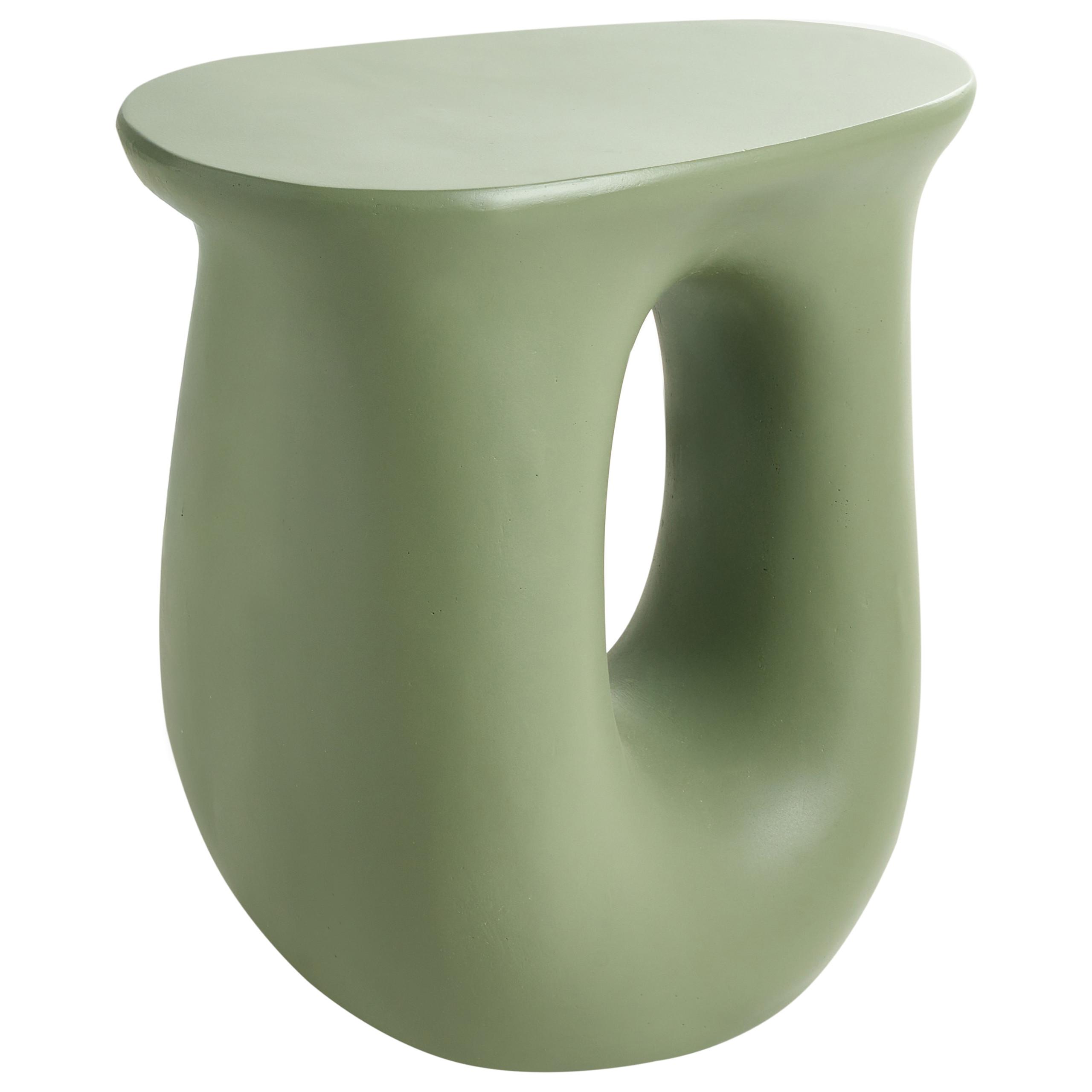 BEISTELLTISCH 42/28 cm Hellgrün Idro - Hellgrün, Keramik (42/28/46cm) - Beliani