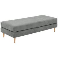 HOCKERBANK Kaylynn Cordstoff anthrazit - Anthrazit, Kunststoff (170/45/71cm) - 58aufmkessel