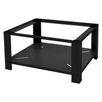 WASCHMASCHINEN UNTERGESTELL mit Ablage Podest Trockner Unterschrank 63x54 cm Schwarz aus Stahl - Schwarz, Metall (54/32/63cm) - ML-DESIGN