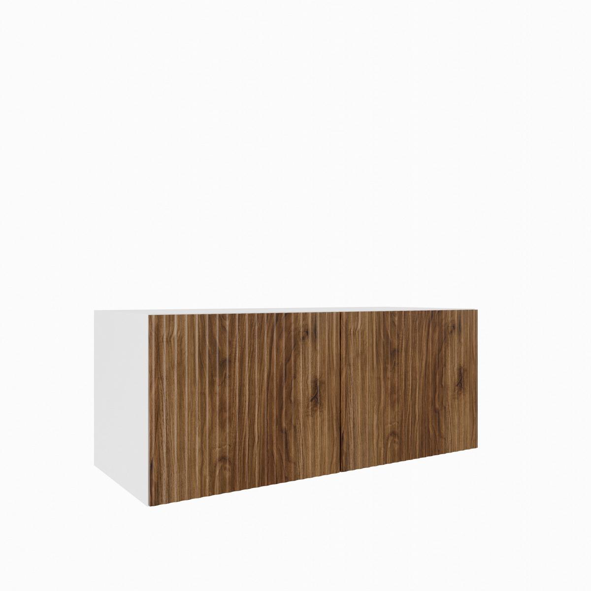 LOWBOARD VAREN 100/41/40 cm, Hängender TV-Schrank Weiß / Eichefarben - Eichefarben/Weiß, Holzwerkstoff (100/41/40cm) - MASSENO